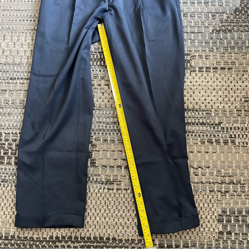 Mens Greg Norman Navy Blue Golf Pants, Business Pants, Size 34/30 - Picture 3 of 10